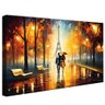 quadro decorativo passeio casal pintura paris borda infinita