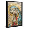 quadro vitral maria preto reflexo