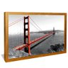 quadro decorativo ponte golden gate v1471 moldura dourada