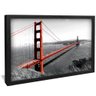quadro decorativo ponte golden gate v1471 moldura preta