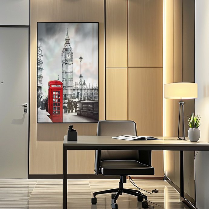 quadro decorativo cabine telefone europeu v1480 01