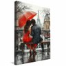quadro decorativo casal na chuva em paris v1104 borda infinita