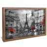 quadro decorativo torre eiffel v718 moldura de madeira com vidro