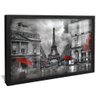 quadro decorativo torre eiffel v718 moldura preta com vidro
