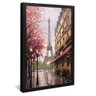 quadro decorativo arte paris pintura v22 moldura preta