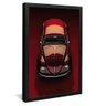 quadro fusca preto preto