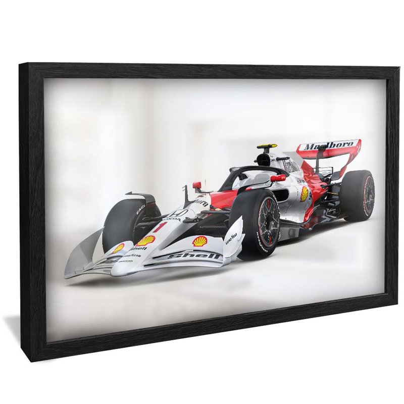 quadro f1 perfil preto reflexo
