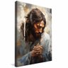 quadro decorativo jesus cristo rezando v742 borda infinita