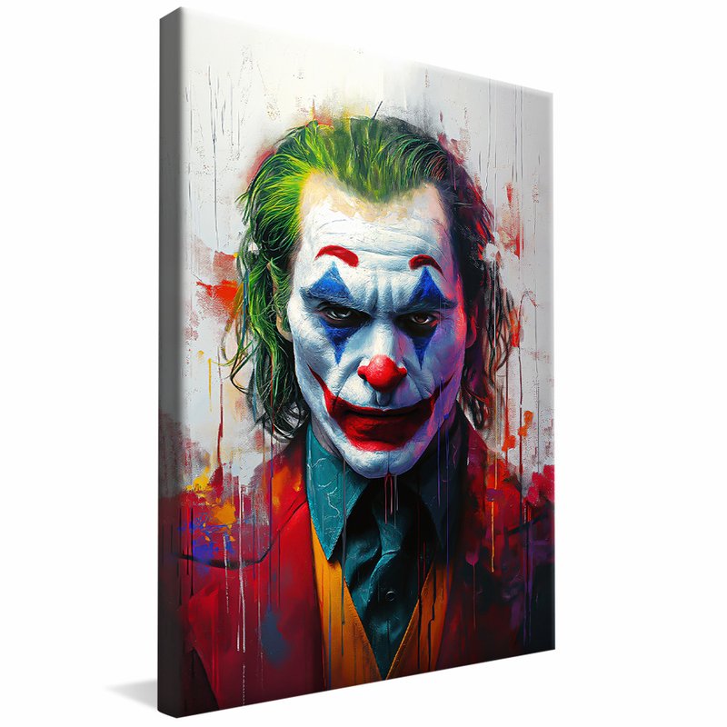 quadro decorativo coringa de joaquin phoenix v1334 borda infinita