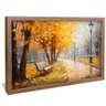 quadro decorativo pintura ipe amarelo v931 moldura de madeira