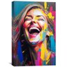 quadro decorativo mulher sorrindo pintura 02