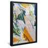 quadro decorativo abstrato pintura casa linda moldura preta com vidro