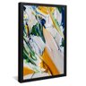 quadro decorativo abstrato pintura casa linda moldura preta