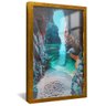 quadro caverna e praia dourado reflexo