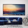 quadro decorativo paisagem mar por do sol 01