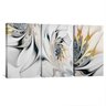 quadro decorativo abstrato beleza rodopiante kit de 3 telas borda infinita