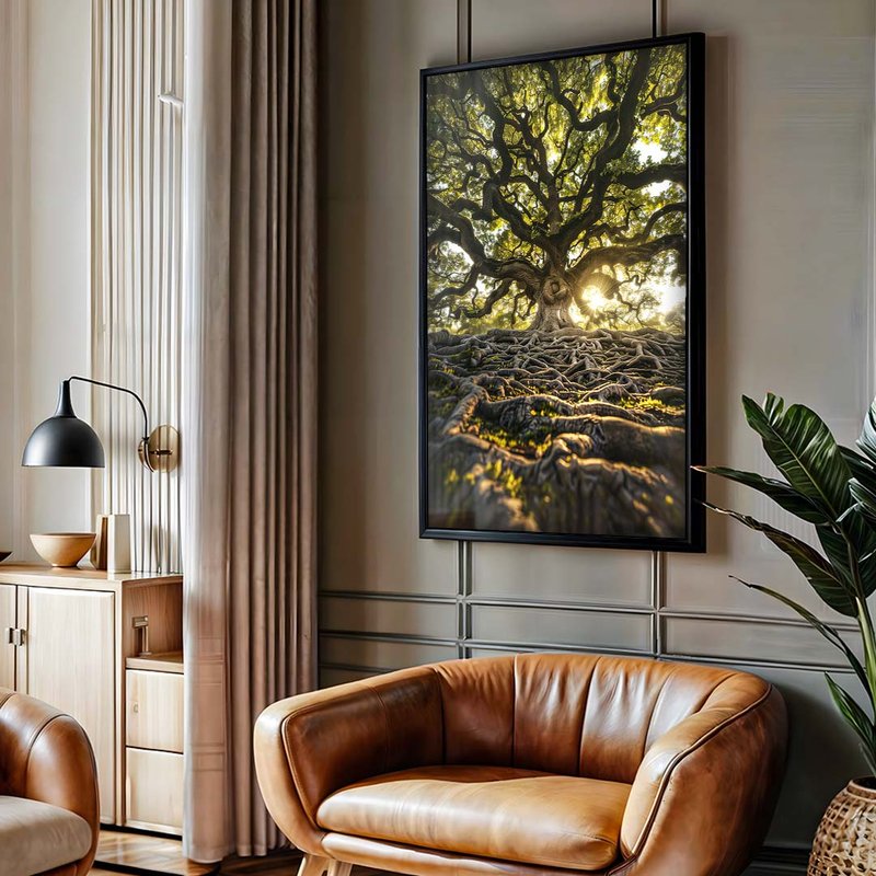 2 quadro raizes e floresta preto