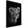 quadro baby lion borda infinita