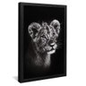 quadro baby lion preto