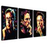 quadros decorativos 3 pecas elon musk steve jobs e bill gates borda infinita