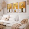 quadros decorativos 3 pecas vasos gold v401 02