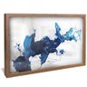 quadro decorativo splash abstrato v1800 moldura de madeira com vidro