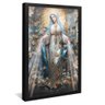 quadro retrato senhora das gracas preto reflexo