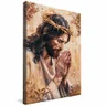 quadro pintura jesus oracao borda infintia