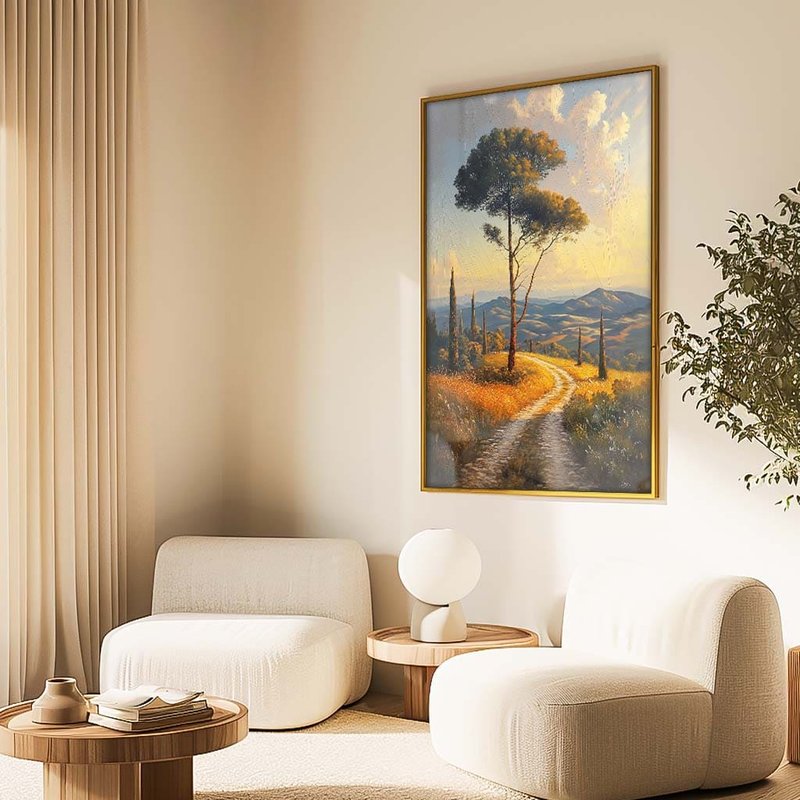 quadro decorativo pintura caminho no campo v1821 02