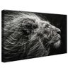 quadro decorativo leao ao vento v1759 borda infinita