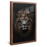 quadro decorativo rei leao olhos azuis v1319 madeira com vidro