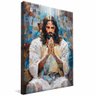 quadro pintura mosaico jesus borda infinita