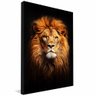 quadro decorativo majestoso leao de juda v1020 borda infinita