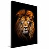 quadro decorativo leao majestoso v1016 borda infinita