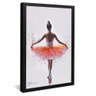 quadro decorativo pintura bailarina v1763 moldura preta