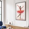 quadro decorativo bailarina e folhas v1758 02