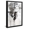 quadro decorativo arte abstrata em nanquim v1758 moldura preta com vidro