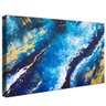quadro decorativo pintura abstrata ondas v1714 borda infinita