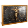 quadro cruz dourada dourado reflexo