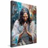 quadro jesus orando retrato borda infinita