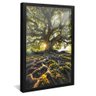 quadro arvore suas raizes preto reflexo