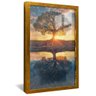 quadro arvore vida rio dourado reflexo