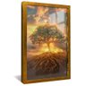 quadro arvore energizada dourado reflexo