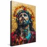 quadro retrato mosaico jesus cristo borda infinita
