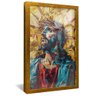 quadro cristo em mosaico dourado reflexo