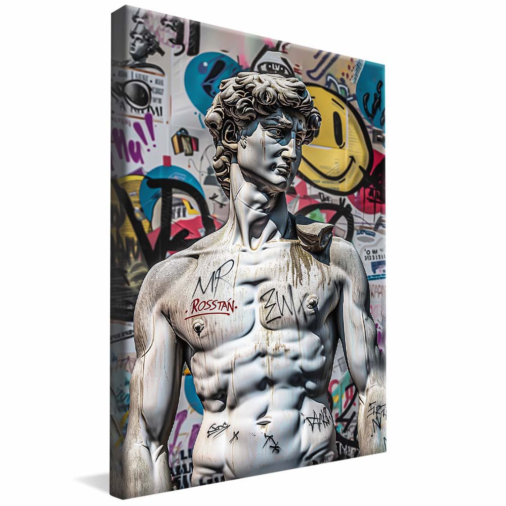 Quadro Decorativo Davi Street Art