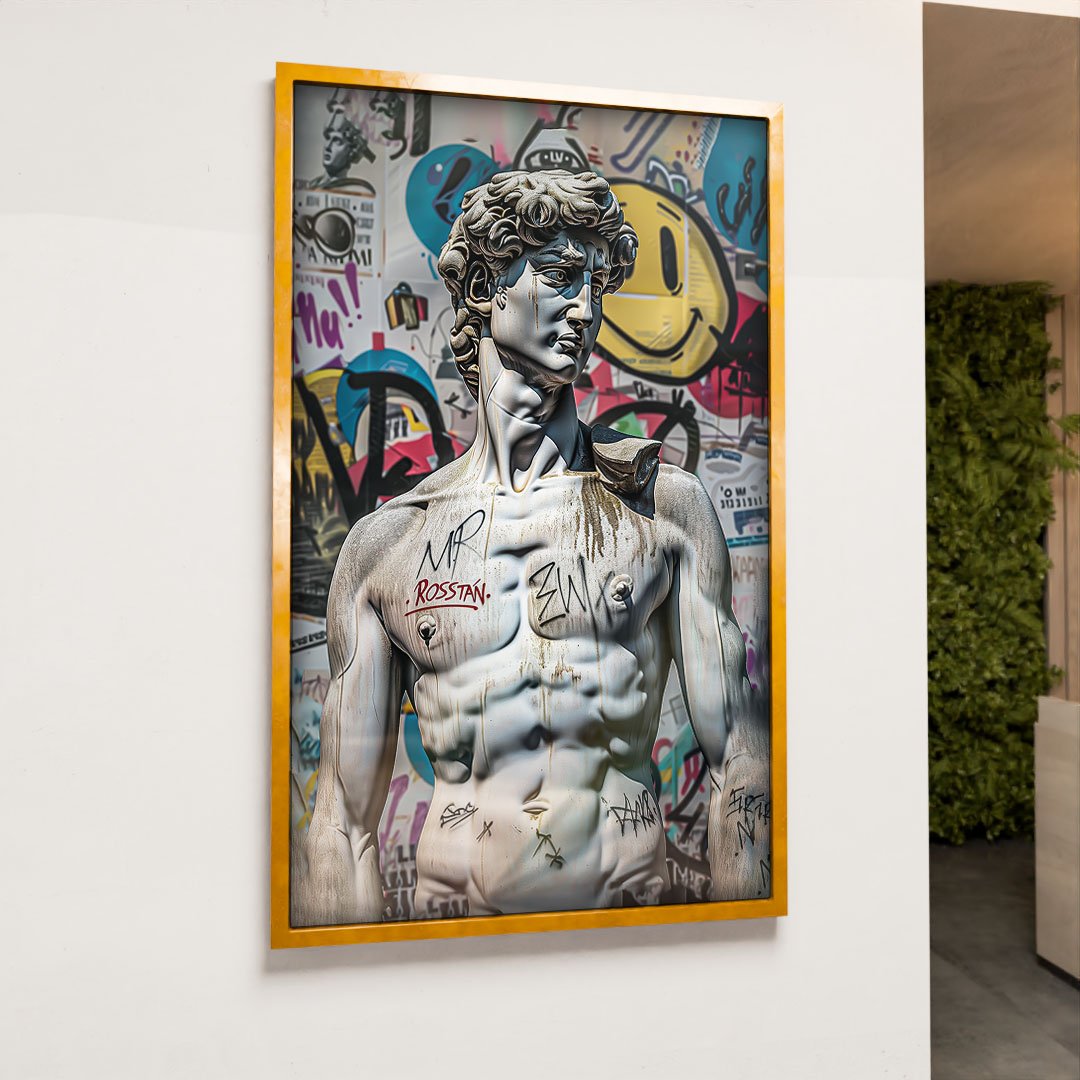 Quadro Decorativo Davi Street Art