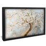 quadro pintura arvore floral preto