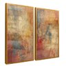 quadro duo abstrato ira dourado reflexo