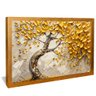 quadro arvore da riqueza dourado